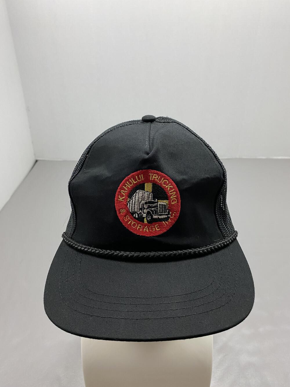 Kahului Trucking & Storage Inc Hat Cap Snap Back One Size Black Trucker Mens